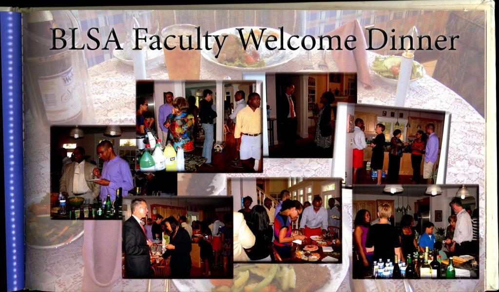 BLSA faculty welcome dinner, 2010, Records of BLSA.