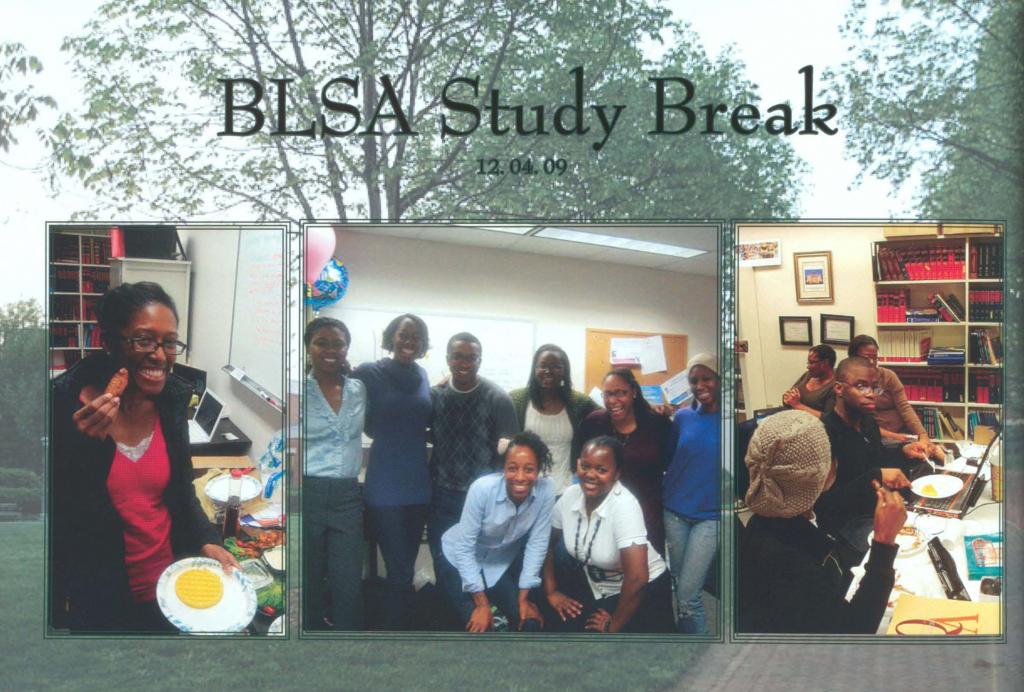 BLSA member study break, 2009, Records of BLSA.
