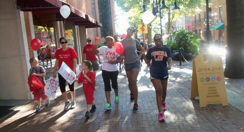 BLSA members participate in Charlottesville Aids Walk, 2013.