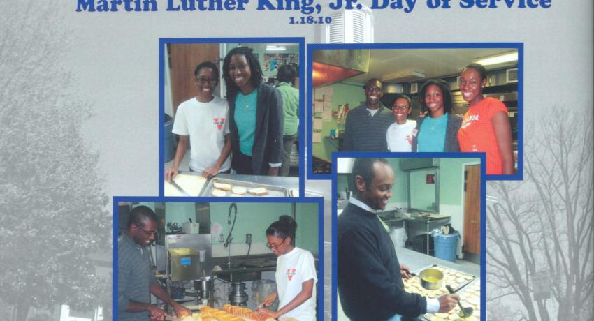 BLSA members participate in a day of service to commemorate Martin Luther King, Jr. Day, 2010, Records of BLSA.