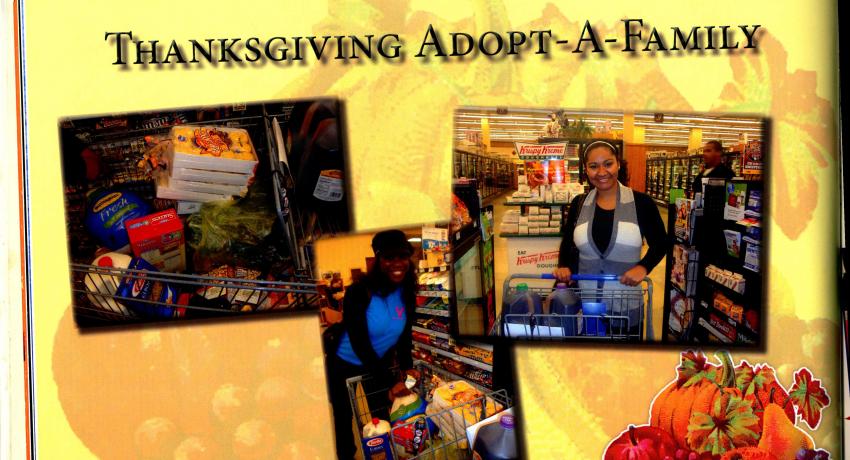BLSA members provide Thanksgiving food to a Charlottesville family, 2010, Records of BLSA.